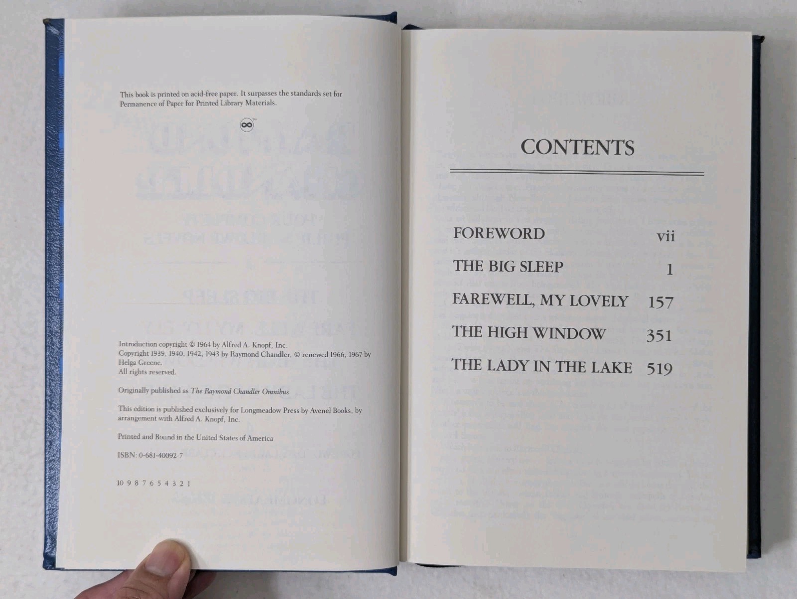 Four Complete Philip Marlowe Novels by Raymond Chandler Leather Bound