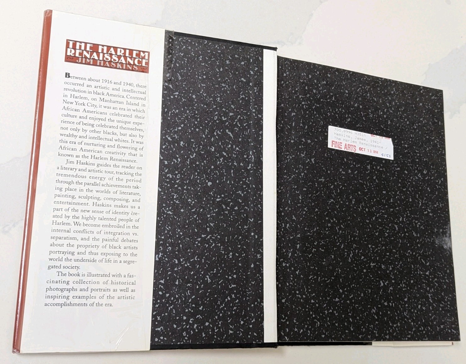 1996 Harlem Renaissance Jim Haskins HC Photos 192p Good Former Library Book