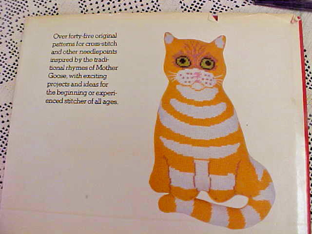 Mother Goose in Stitches 1976 Kathleen Thorne Thomsen 45 Patterns Hard Cover DJ