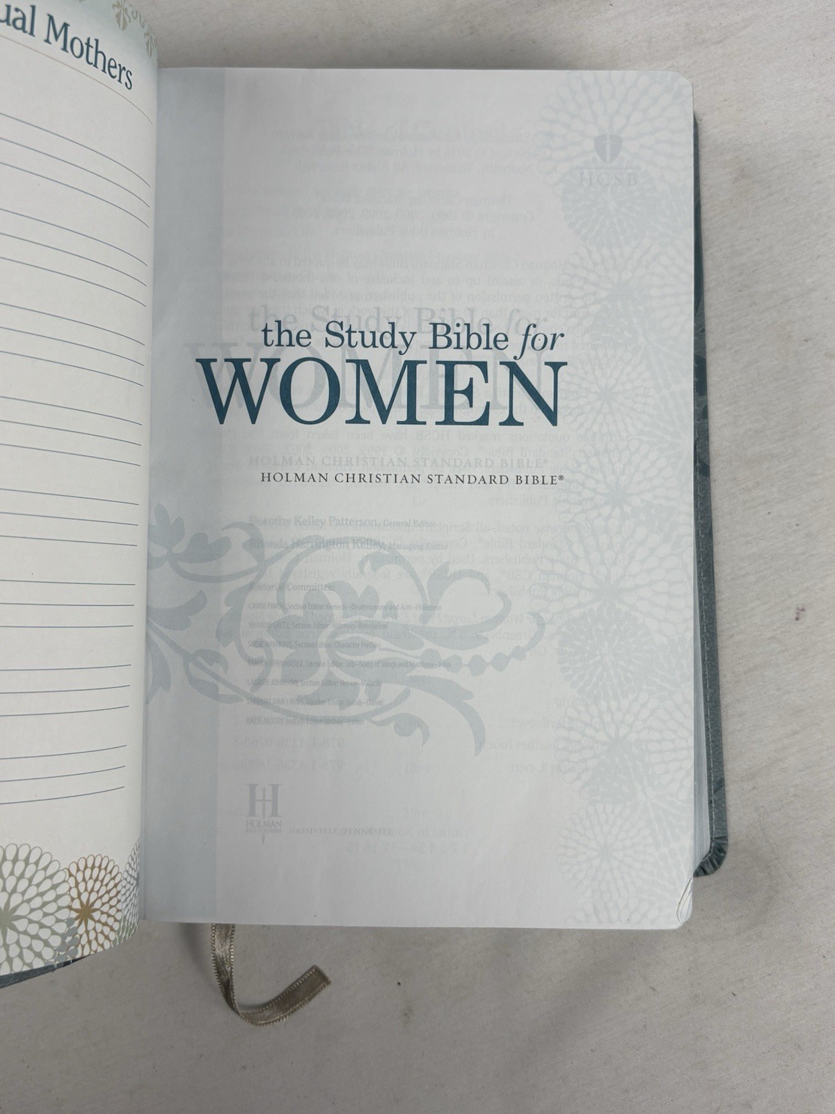 The Study Bible For Women Holman Christian Teal/Sage Leather Touch