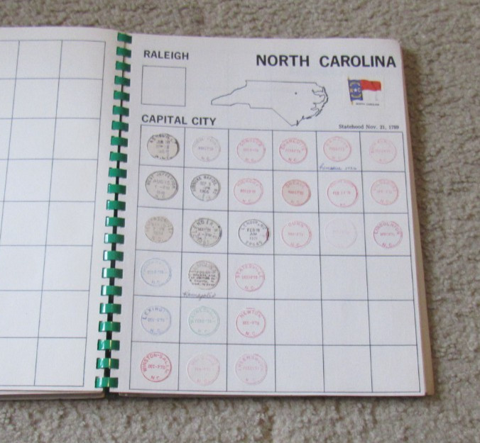 1971 POSTMARKS An Album of United States of America Post Office Mark Some Stamps