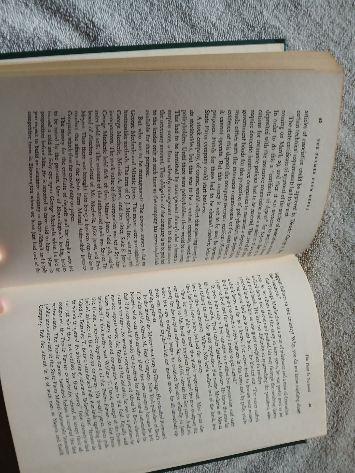 The Farmer From Merna By Karl Schriftgiesser Copyright 1955 The State Farm Story