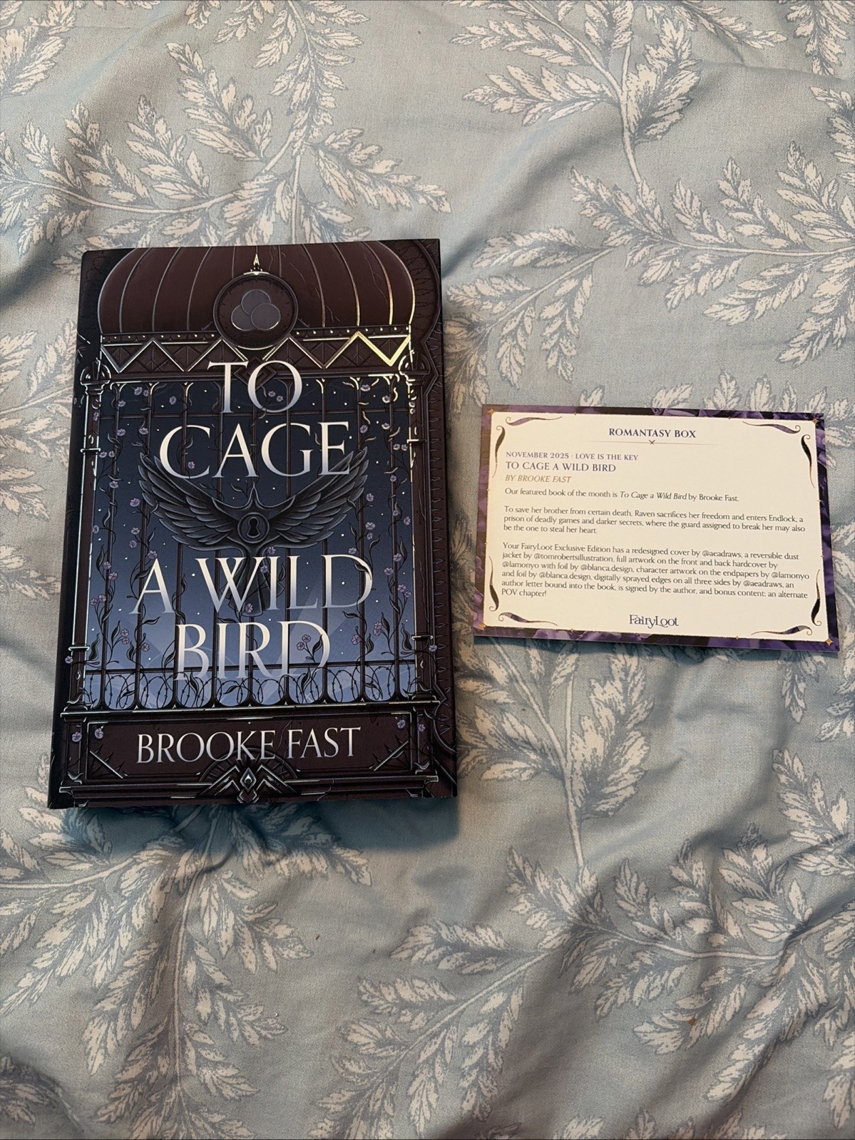 To Cage A Wild Bird By Brooke Fast Fairyloot Edition Signed