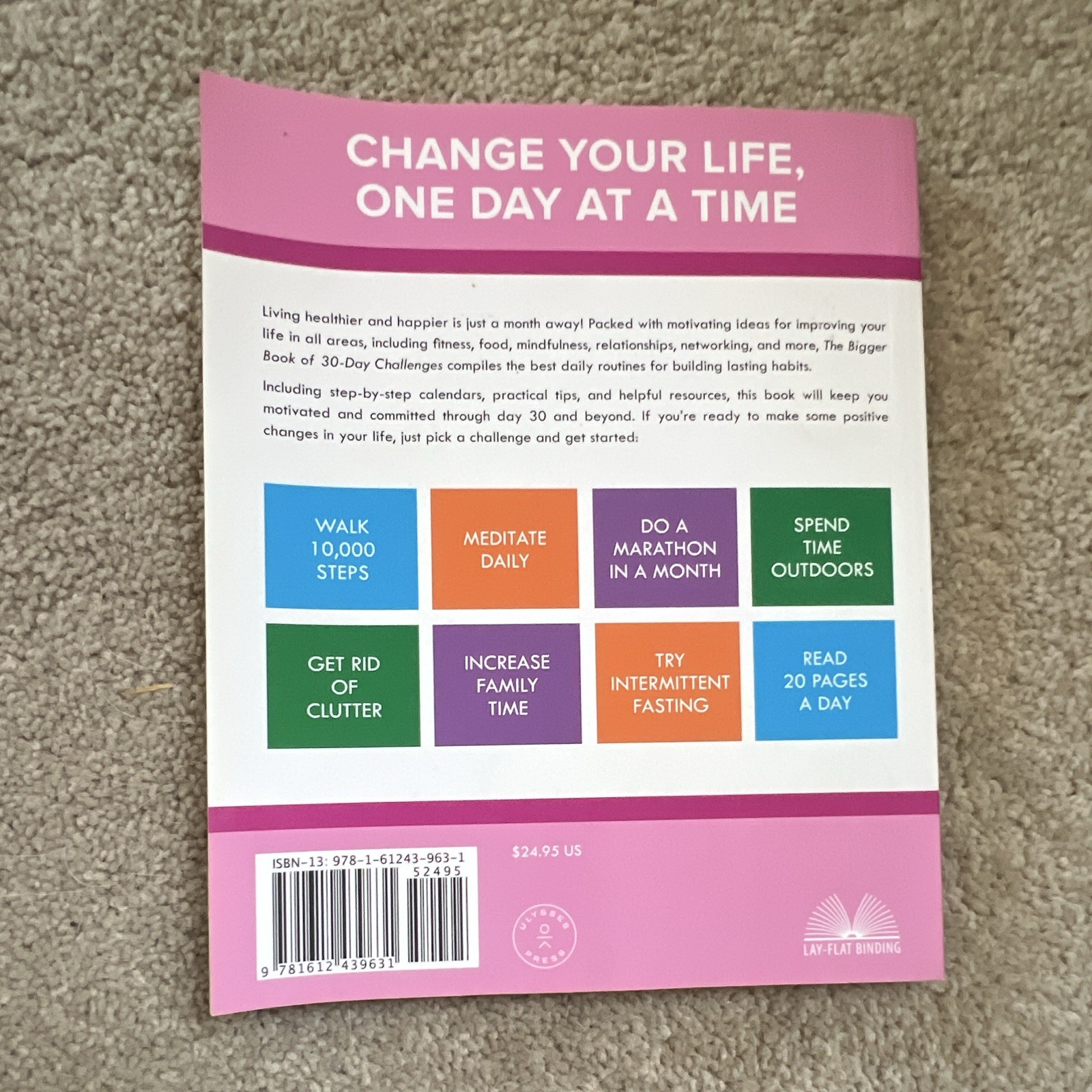 Ulysses Press The Bigger Book of 30-Day Challenges Casper & Thueson PB 2019