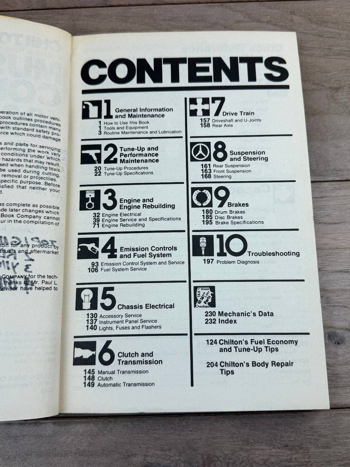 Chilton’s Mustang Cougar Repair & Tune-Up Guide 1965-73 Manual Paperback
