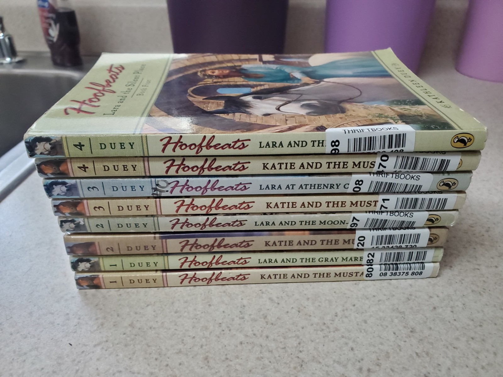 Lot of 8 Hoofbeats Horse Series Books Lara 1-4 and Katie 1-4
