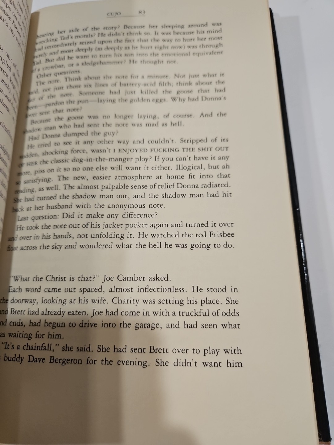 STEPHEN KING CUJO 1981 HCDJ TRUE 1ST EDITION $13.95 ON DJ FLAP READ DESCRIPTION