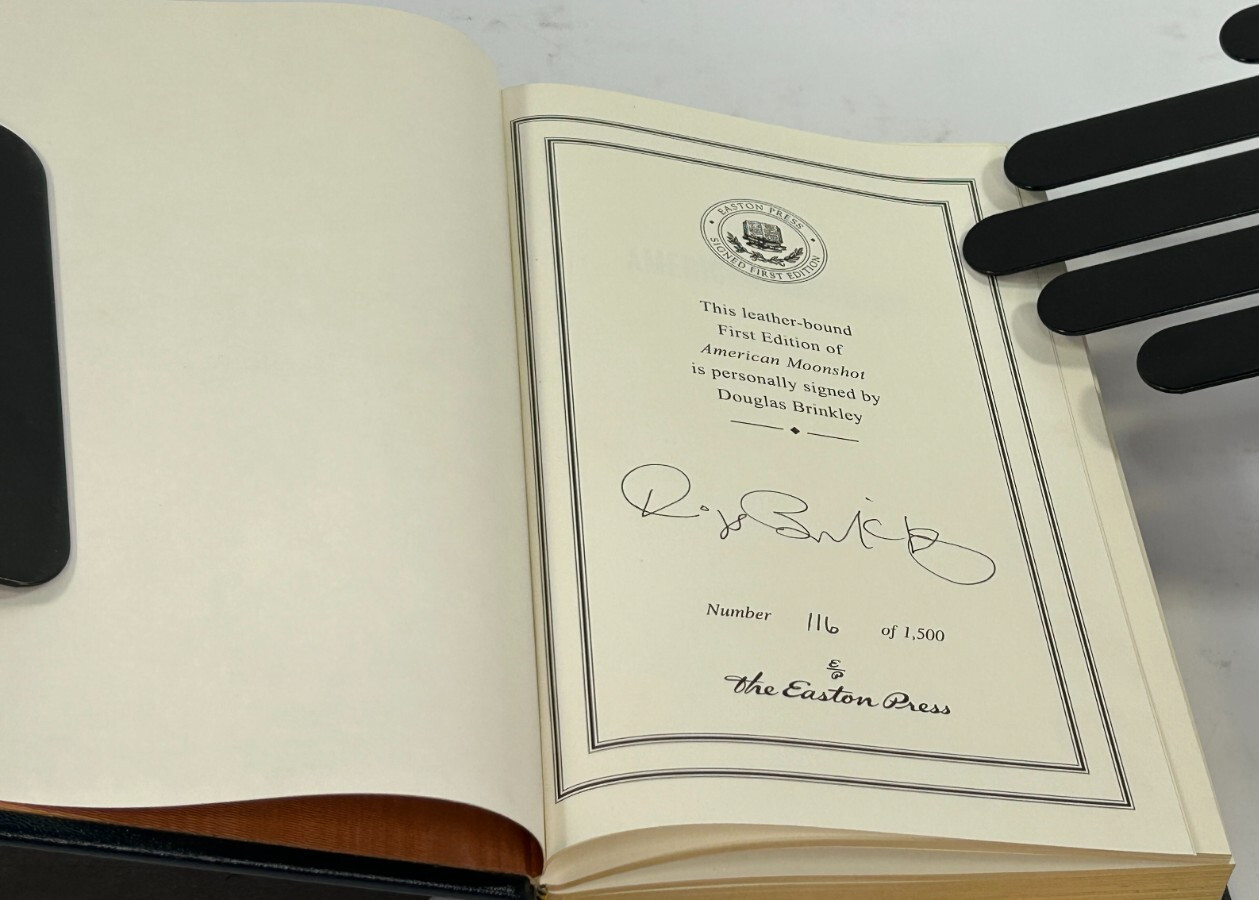 American Moonshot by Douglas Brinkley, Signed, Easton Press, 2019