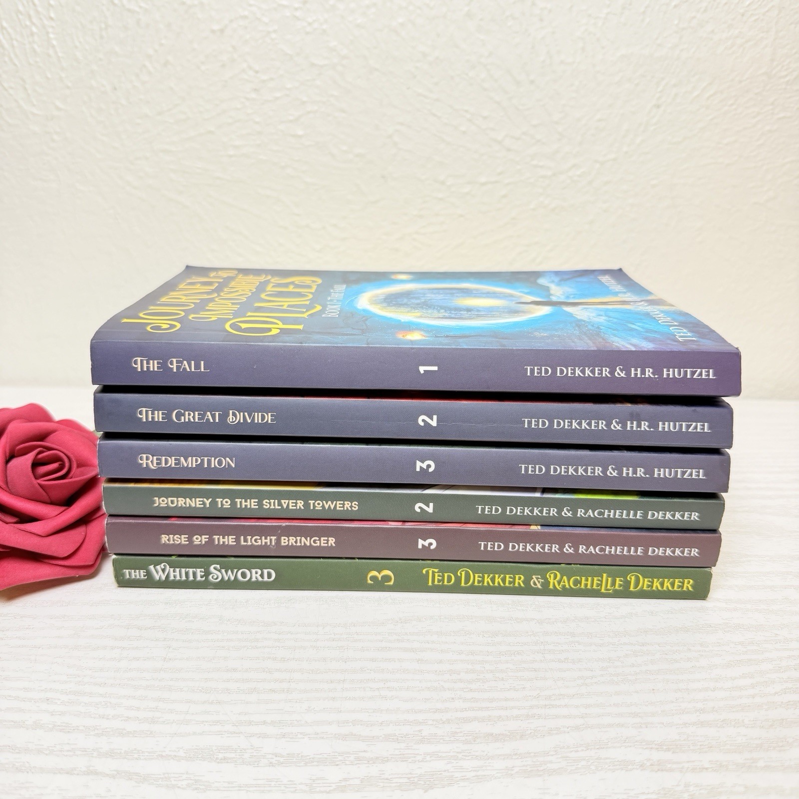 Lot 6 Ted Rachelle Dekker HR Hutzel Dragon Rider, Journey Impossible Millie TPB