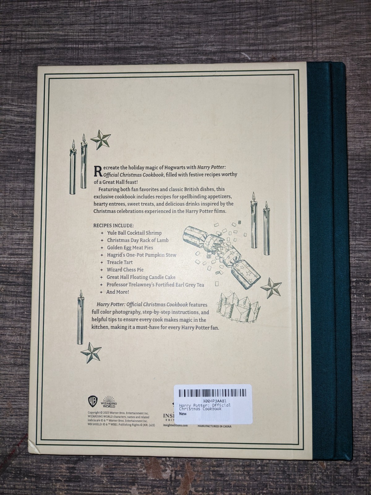 Harry Potter Official Christmas Cookbook, Hardcover by Elena Craig