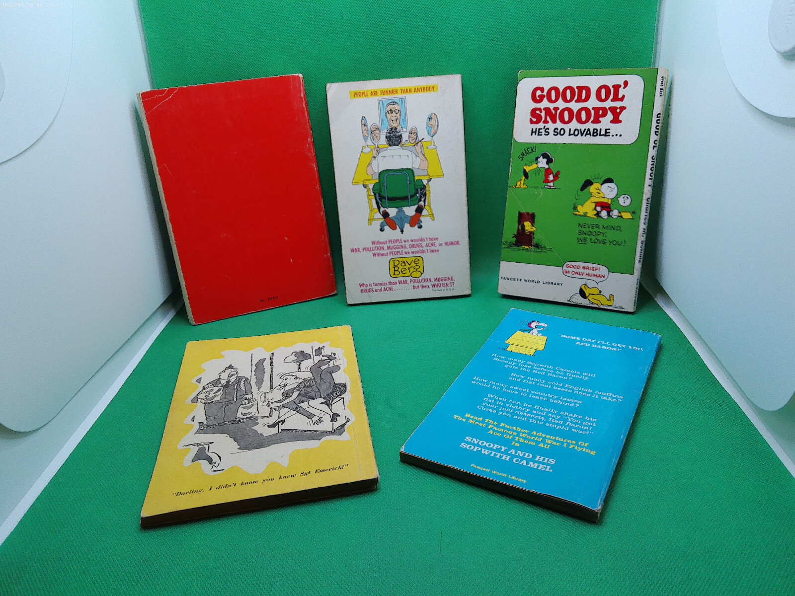 Schulz Book lot 5 Peanuts Snoopy Mad magazine Young Pillars Levine comic PB 60s