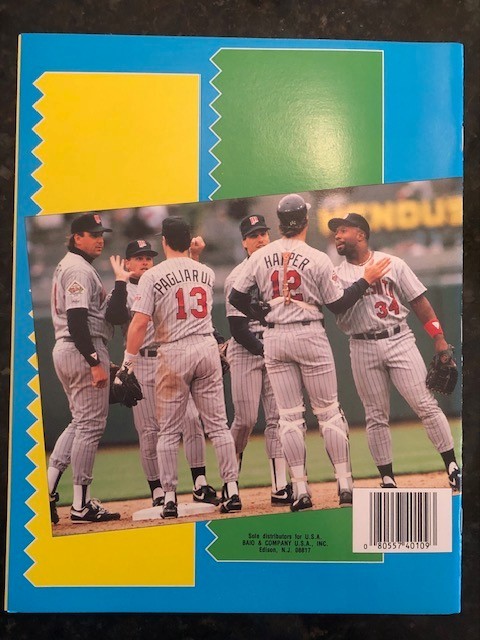 1992 Panini Baseball Sticker Album Yearbook Book BRAND NEW TWINS VINTAGE STOCK
