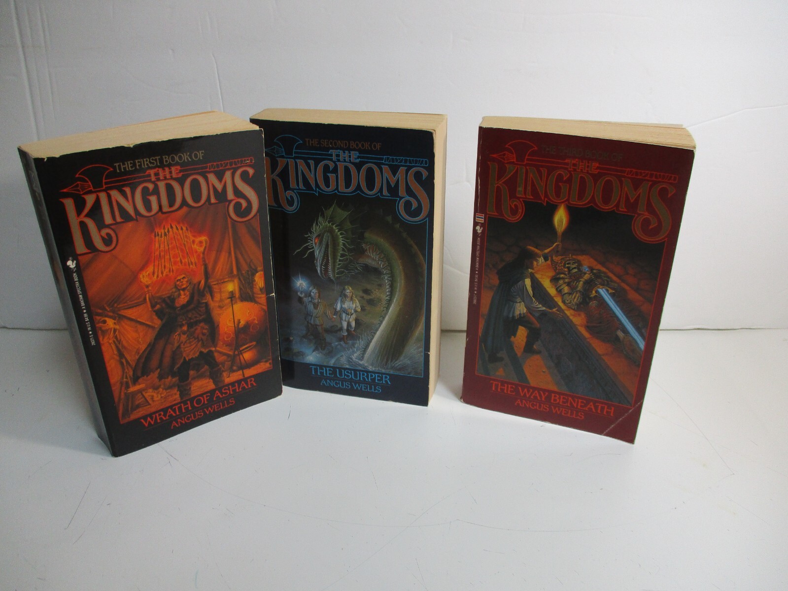 Lot of 3 The Kingdoms Series by Angus Wells Vols. 1-3 Paperback Books