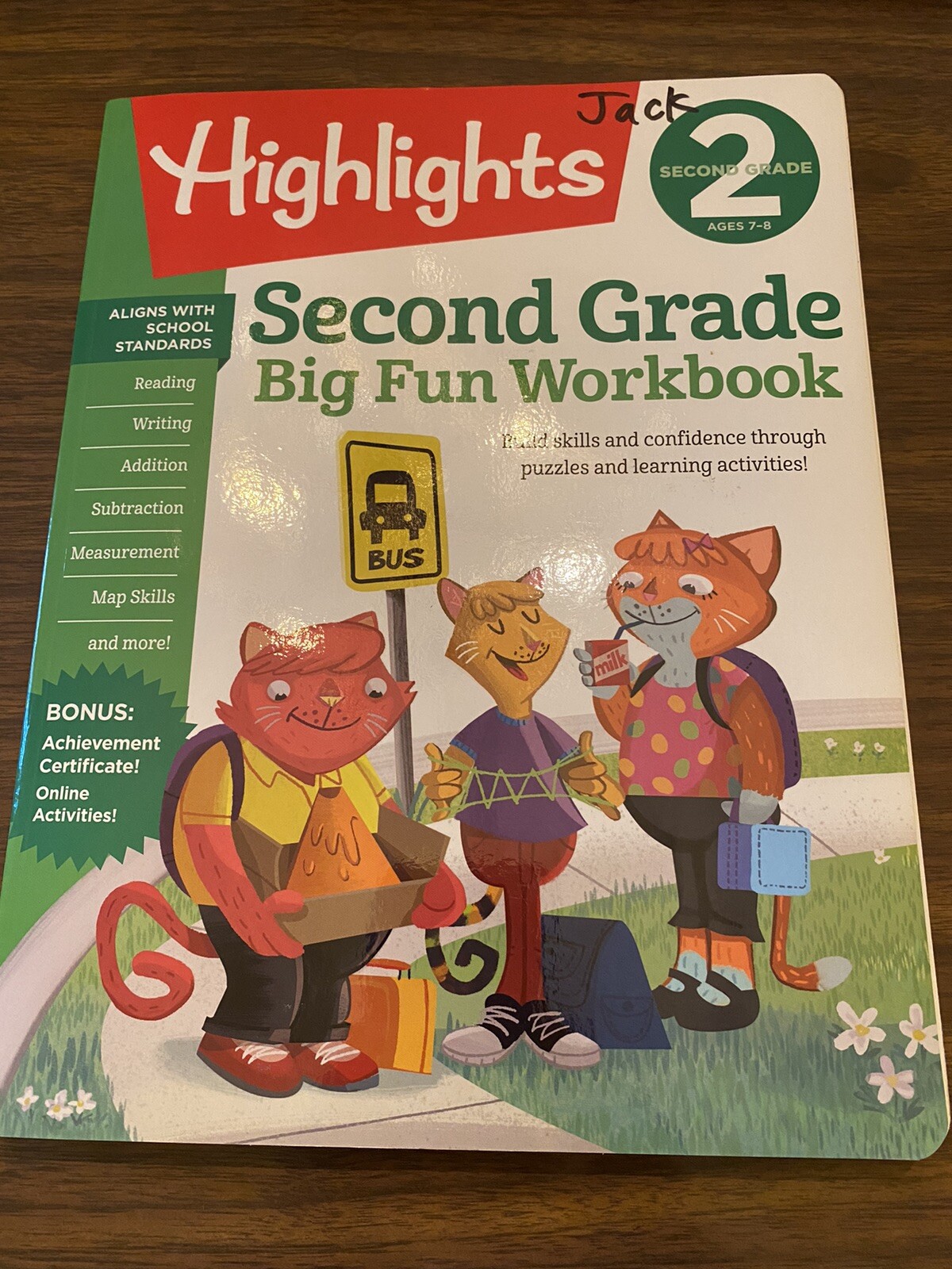 Highlights Big Fun Workbooks-Second Grade Big Fun. New Except Name on Cover.