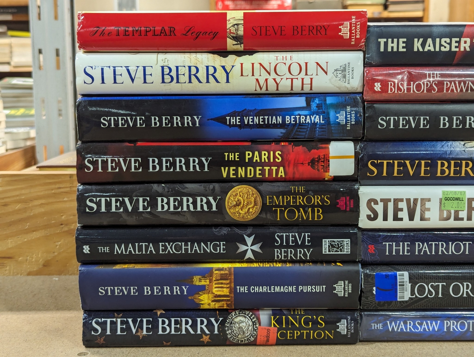 Lot of 16 Books by Steve Berry Hardcover Ballantine Thrillers