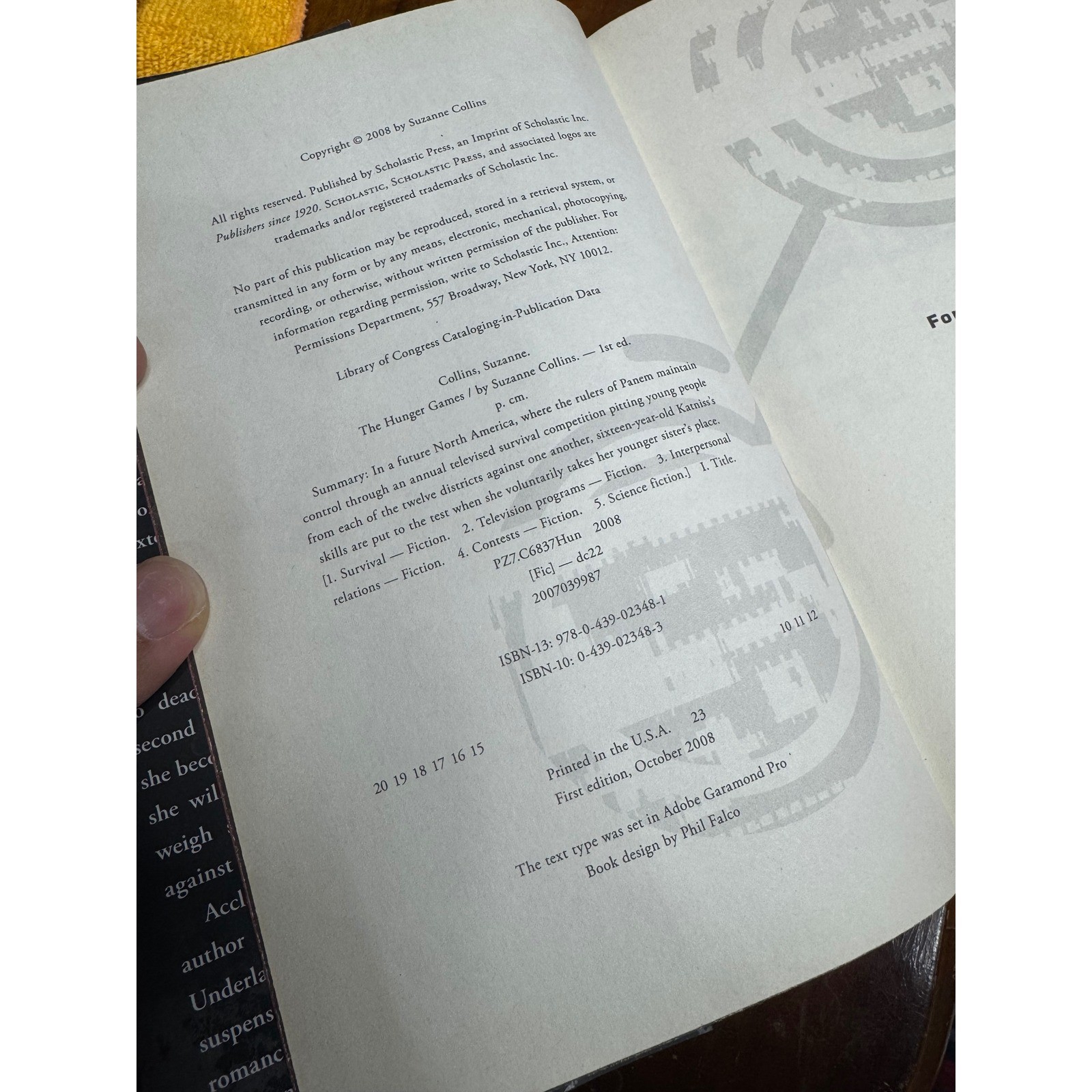 The Hunger Games Suzanne Collins Hardcover Book Scholastic Press First Edition