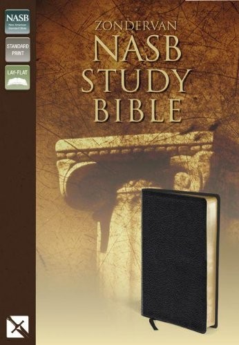NASB STUDY BIBLE, BLACK By Kenneth L. Barker & Donald W. Burdick **Excellent**