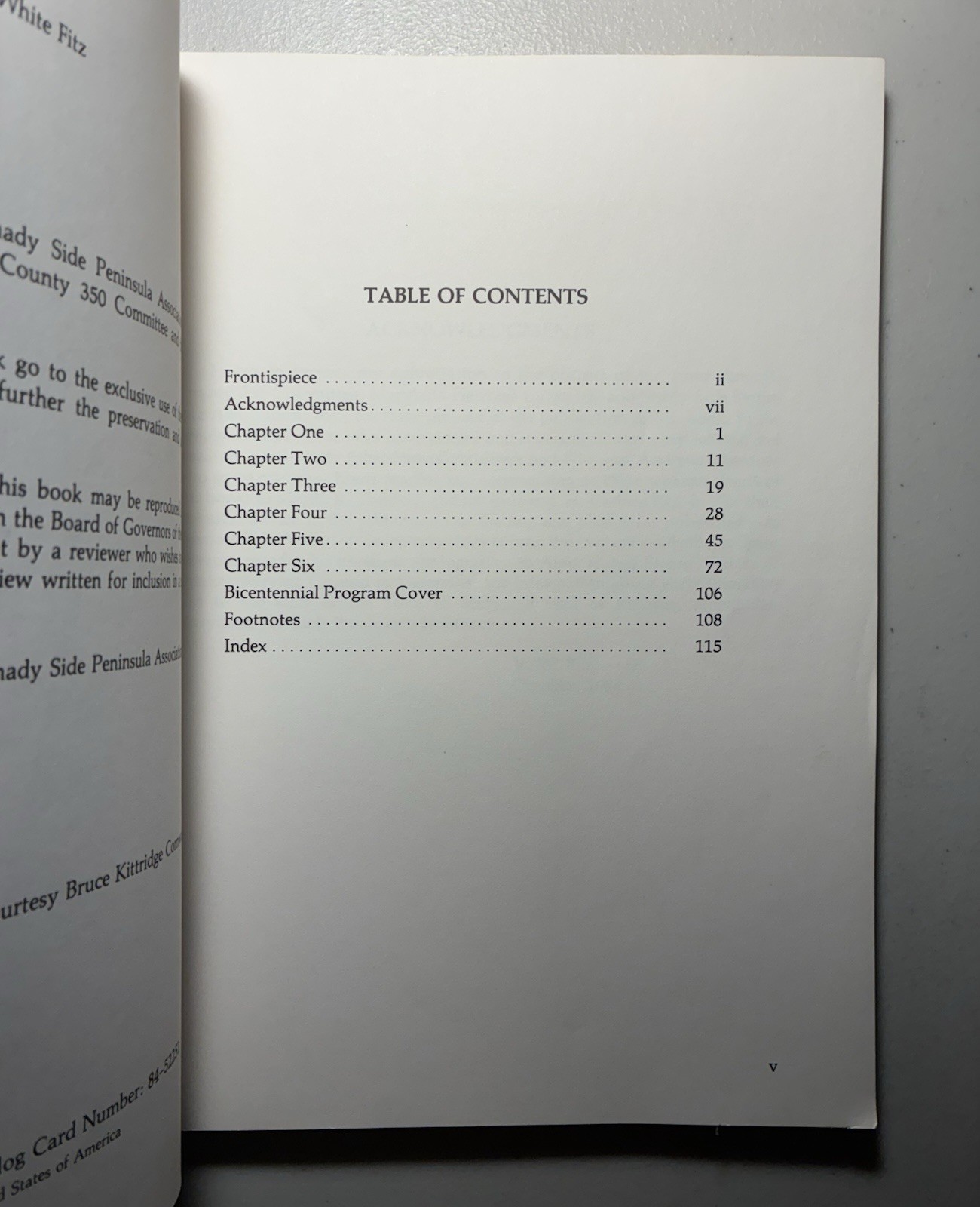 SPIRIT OF SHADY SIDE: PENINSULA LIFE, 1664-1984 By Virginia White Fitz 1st Ed
