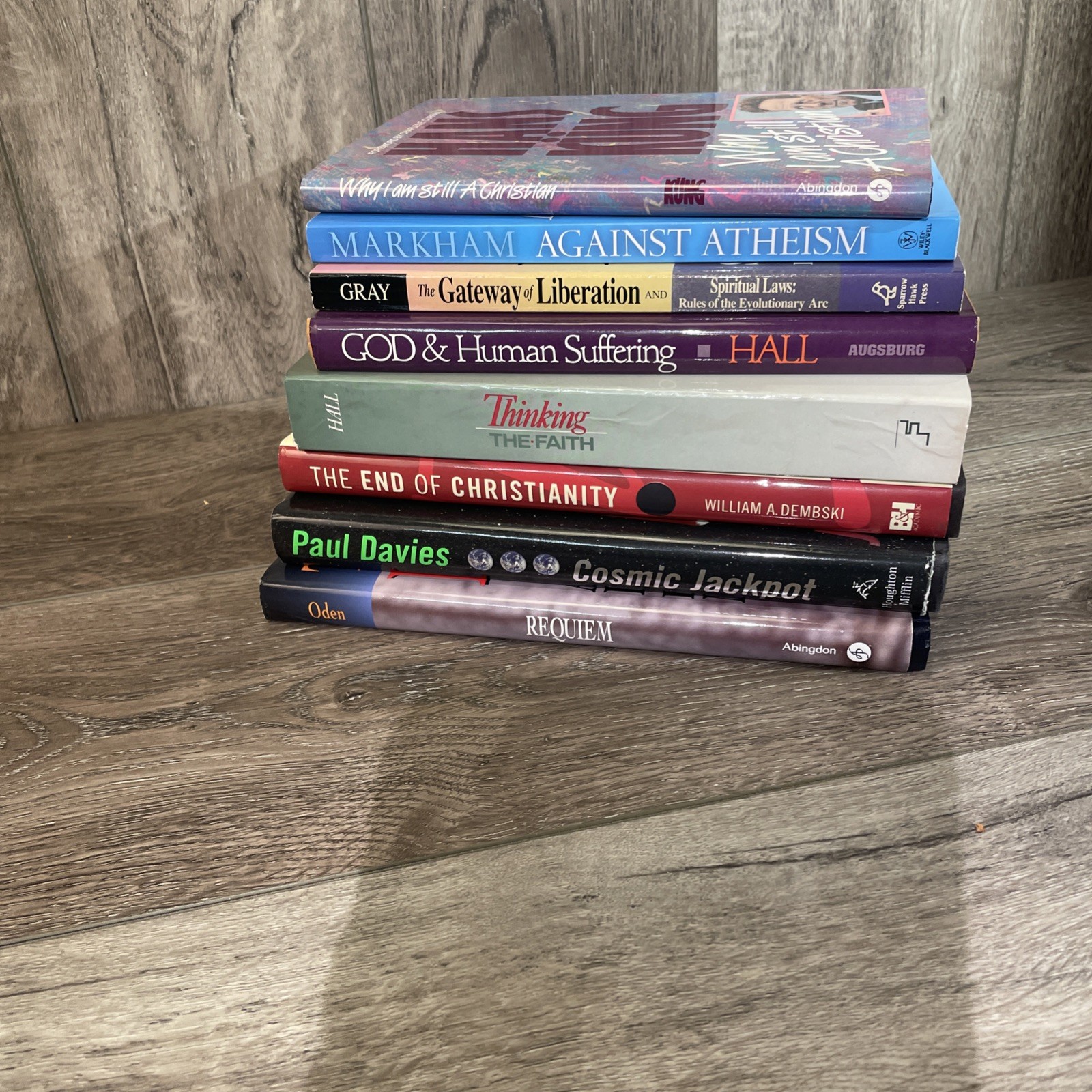 Christian Theology Philosophy Book Lot Against Atheism Apologetics 8 Books