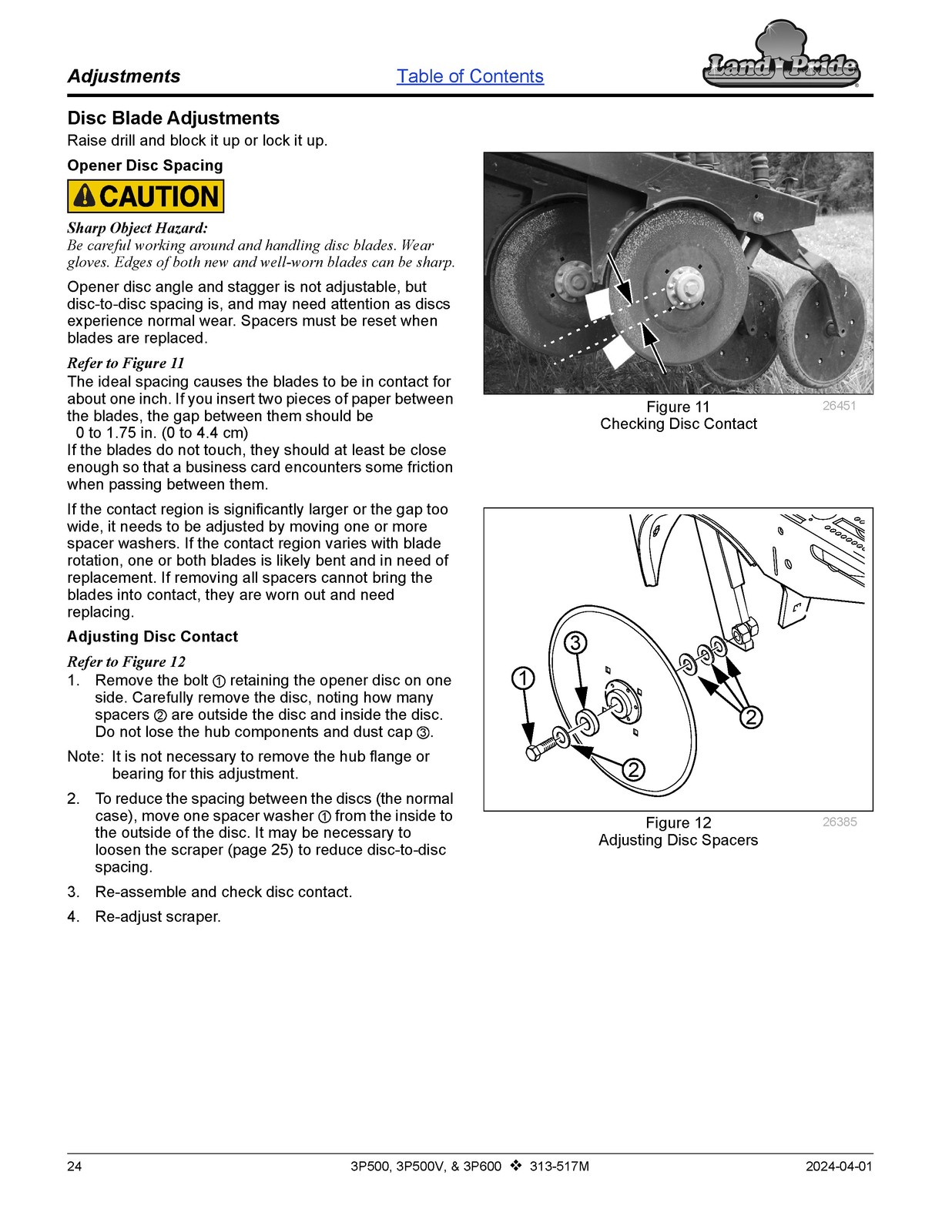 LAND PRIDE 3P600 Compact Drills Operators Manual 2017 – WIRE BOUND – COVERS