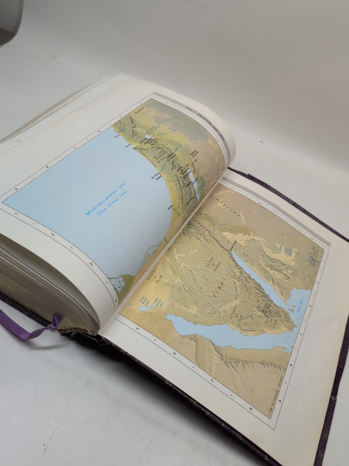 Zondervan NIV 1985 Study Bible Red Letter Violet/Purple Bonded Leather