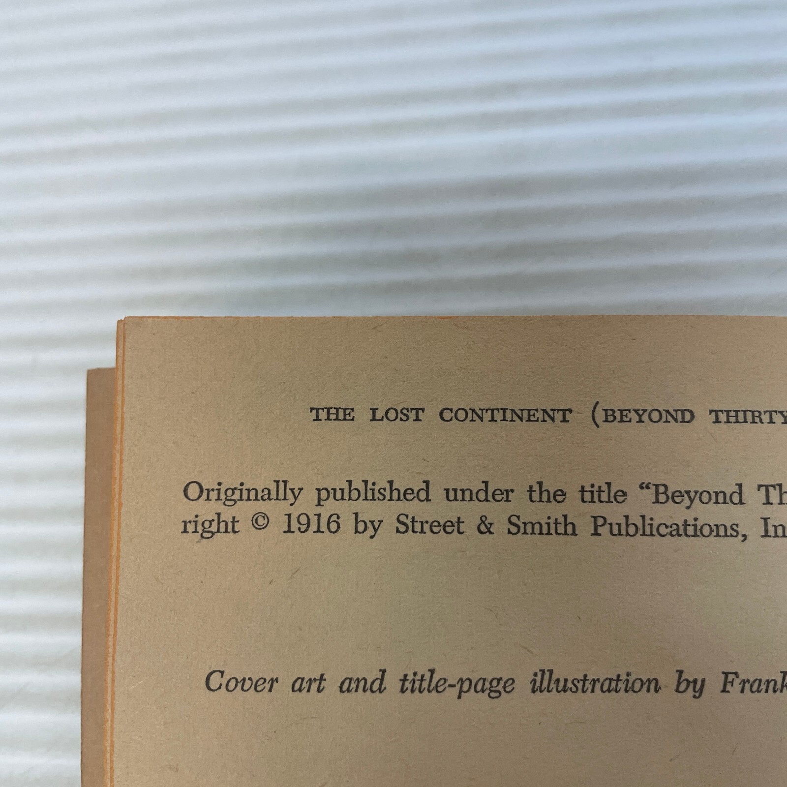 The Lost Continent Science Fiction Paperback Book by Edgar Rice Burroughs 1972