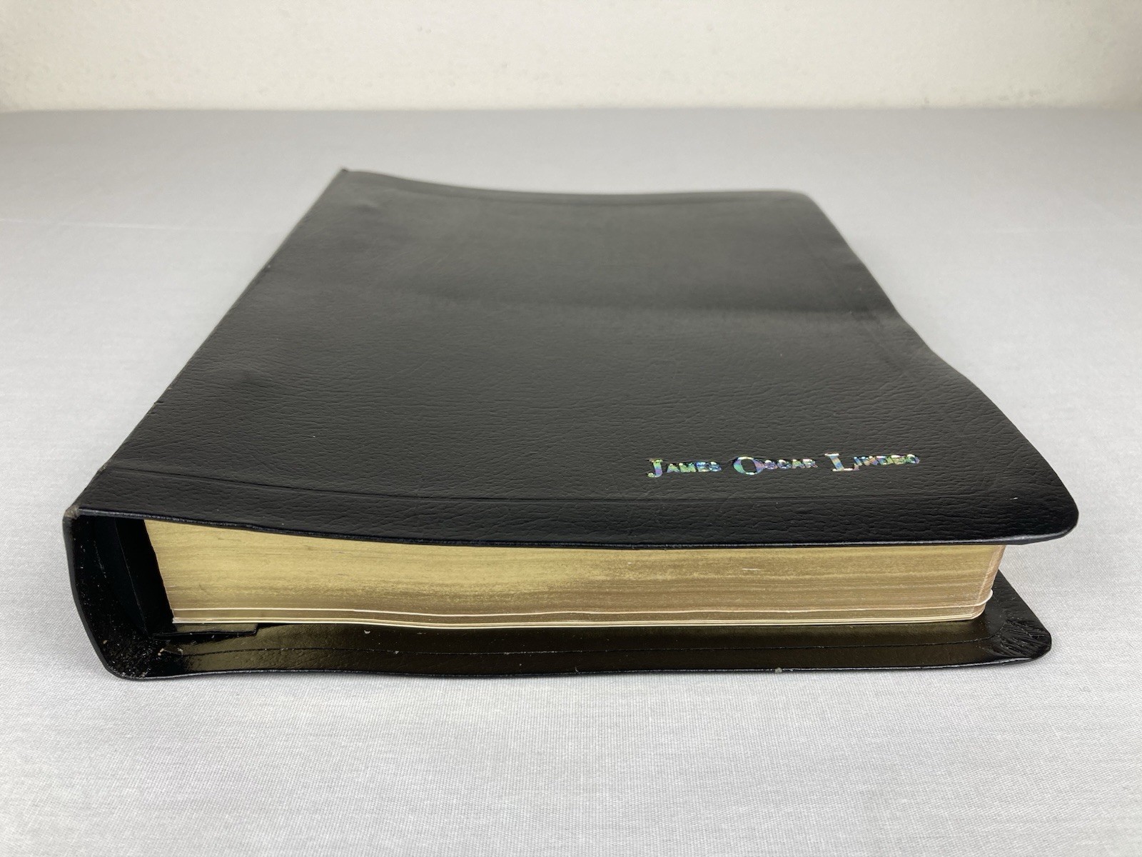 WORLD PUBLISHERS LOOSE LEAF KJV HOLY BIBLE CENTER COLUMN BONDED LEATHER RARE HTF