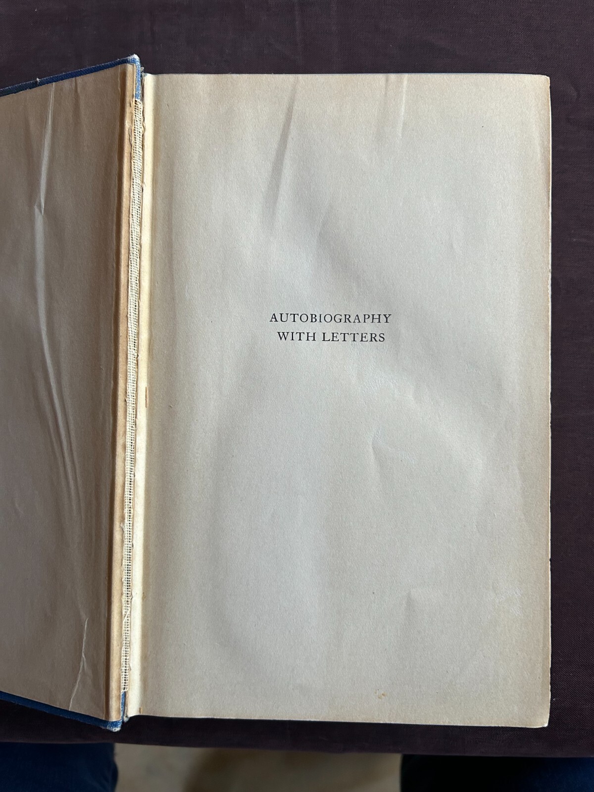 Autobiography With Letters – William Lyon Phelps (1939 – HC)