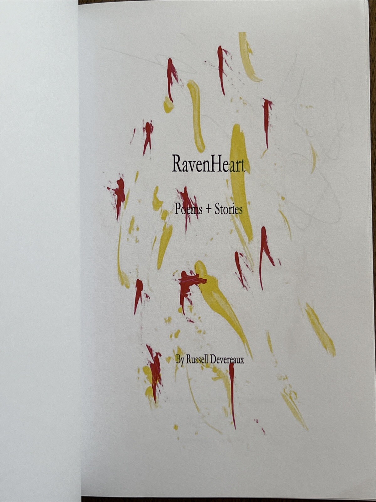 RavenHeart : Poems and Stories SIGNED by Russell Devereaux (2018, Paperback)