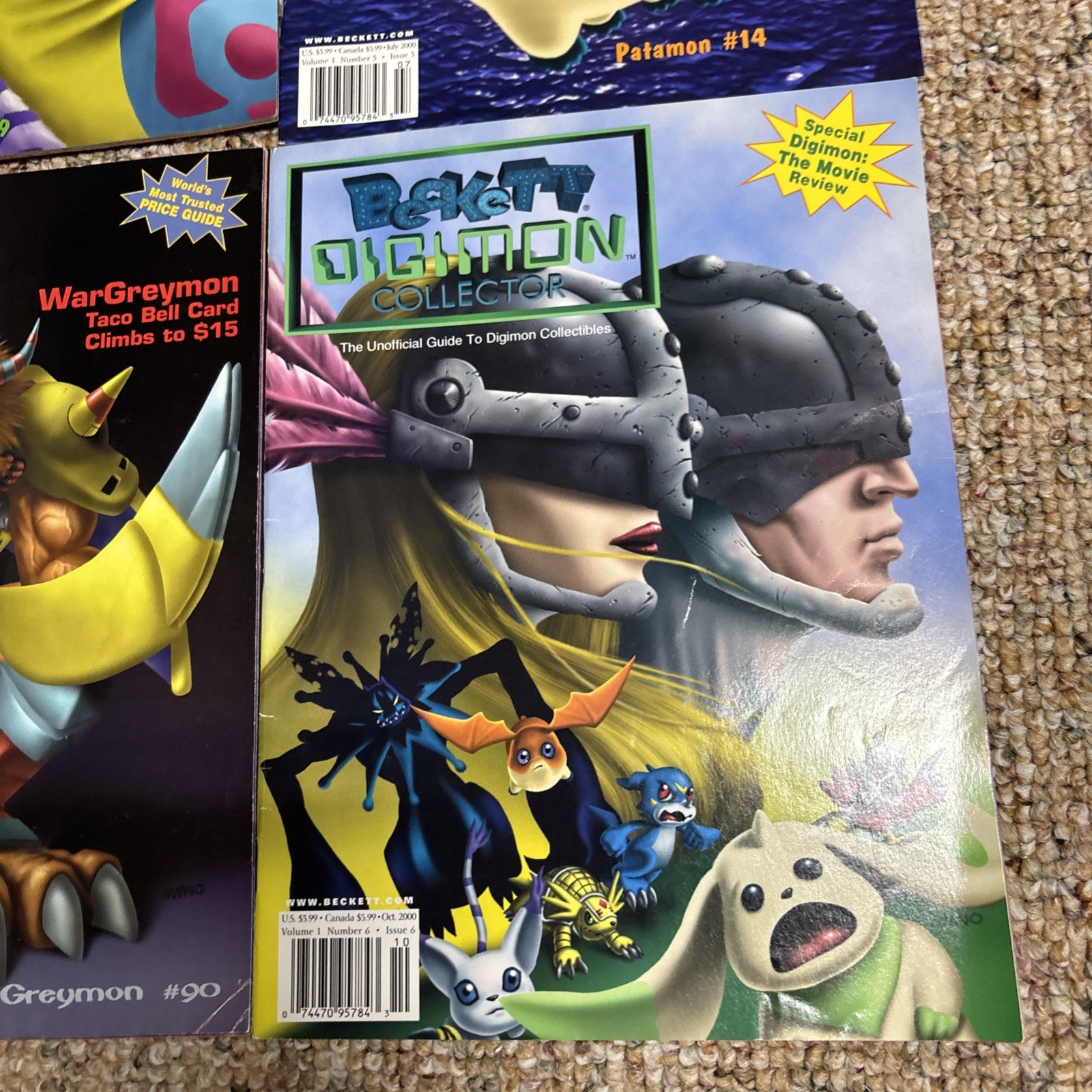 Lot of 6 Vintage 2000 #1-6 Digimon Books – conditions vary +Let’s find Digimon