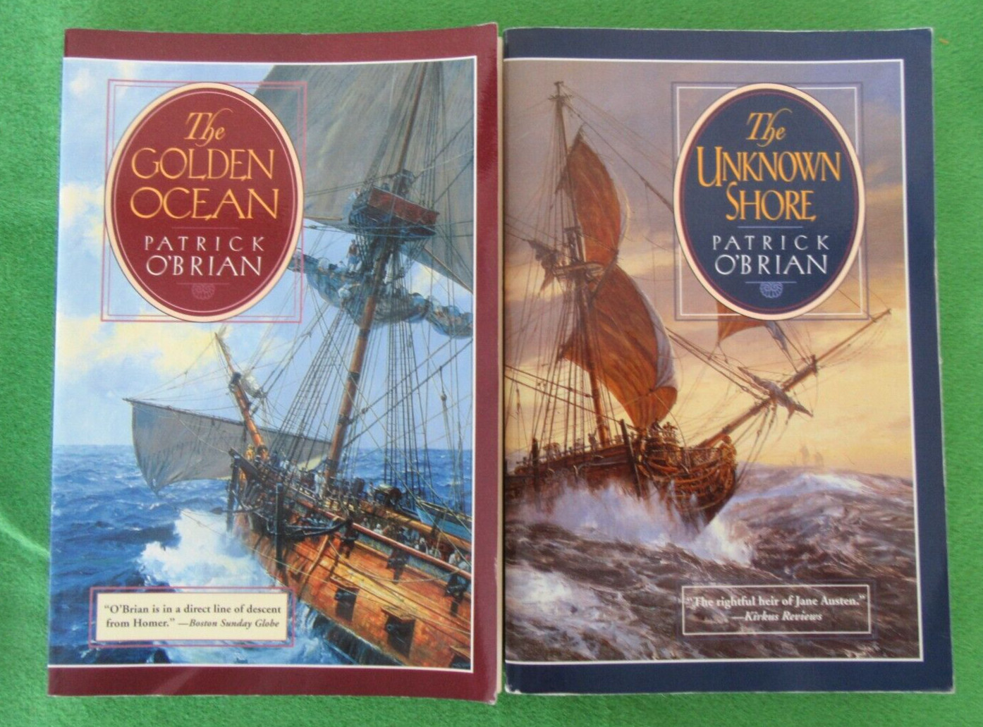 LOT 2 TRADE PB STANDALONE NOVELS BY PATRICK O’BRIAN: GOLDEN OCEAN; UNKNOWN SHORE