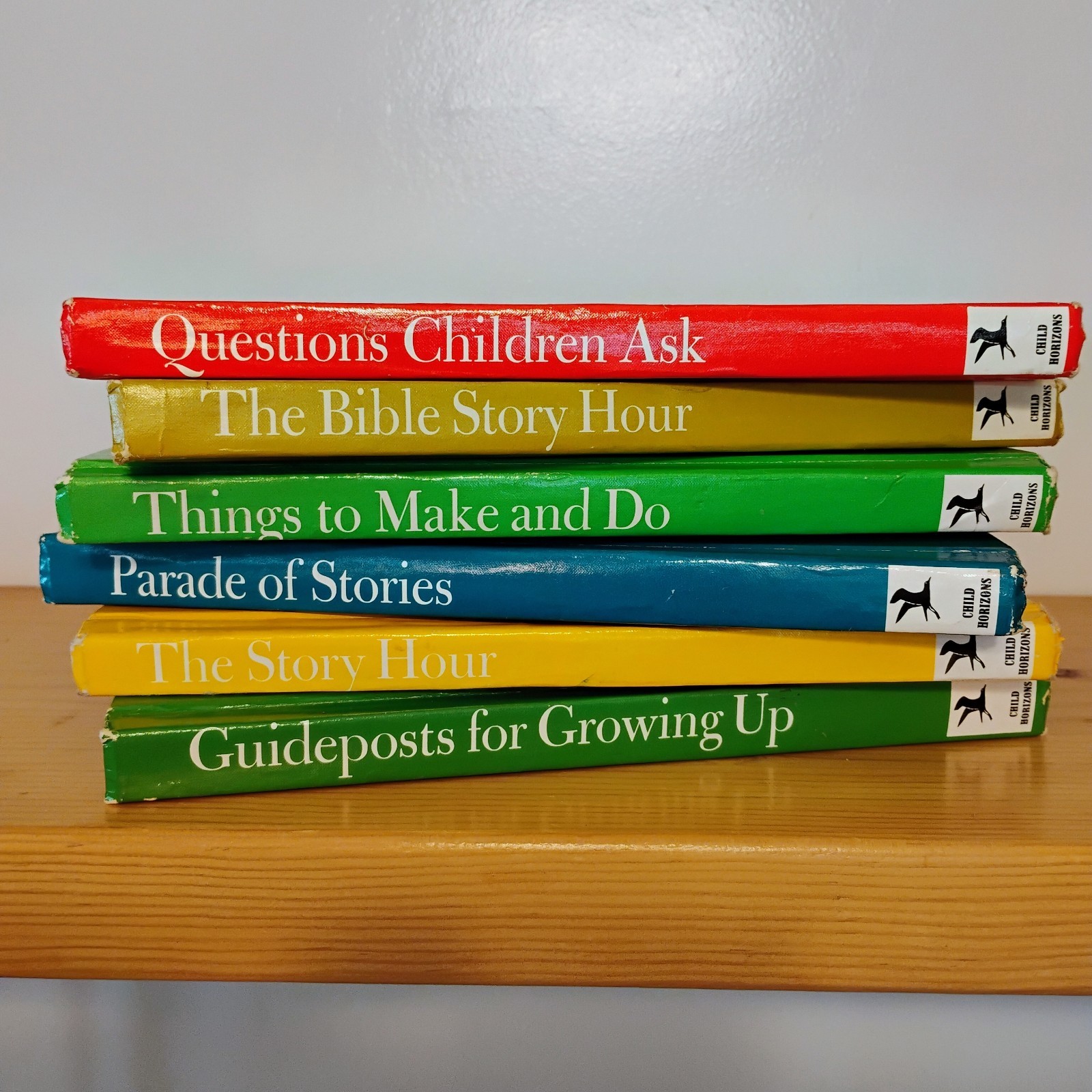 Vintage Child Horizons Set Of 6 Hardback Books Story Learning School Homeschool