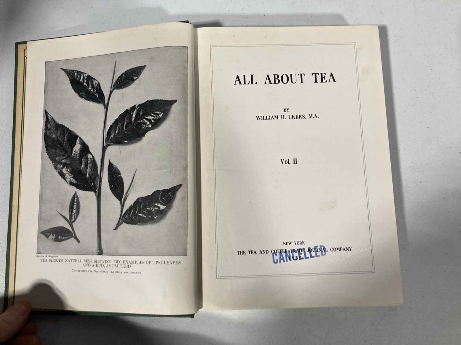 All About Tea : Volume II by William H Aukers Hardcover 1935 Illustrated