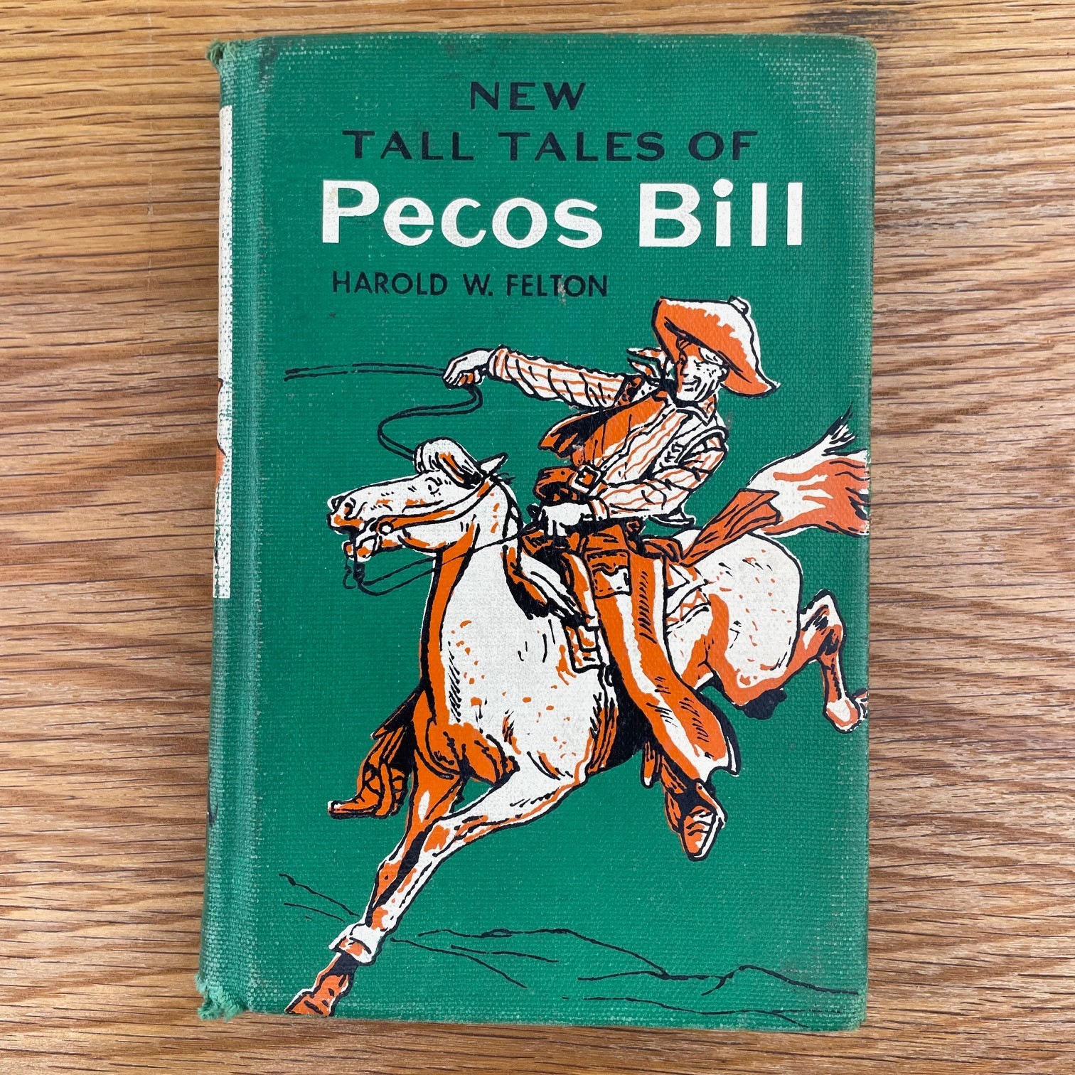 Vintage 1958 New Tall tales Of Pecos Bill Hardcover Book – Discard