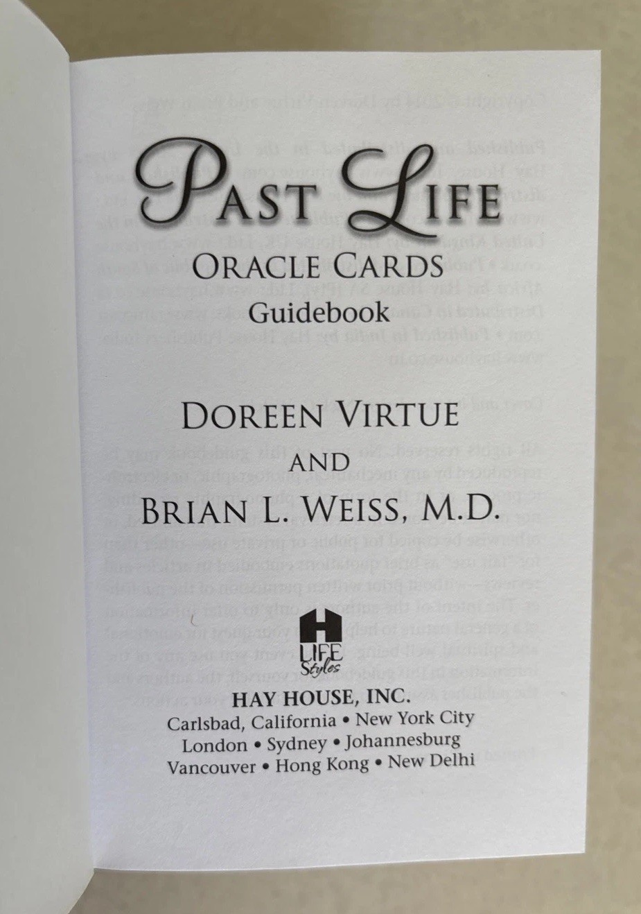 Past Life Oracle Cards and Guidebook, 44 Cards, Doreen Virtue & Brian Weiss