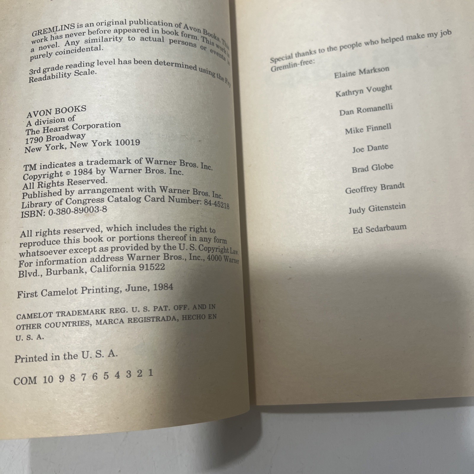 Gremlins ︱ Book︱Steven Spielberg︱1984