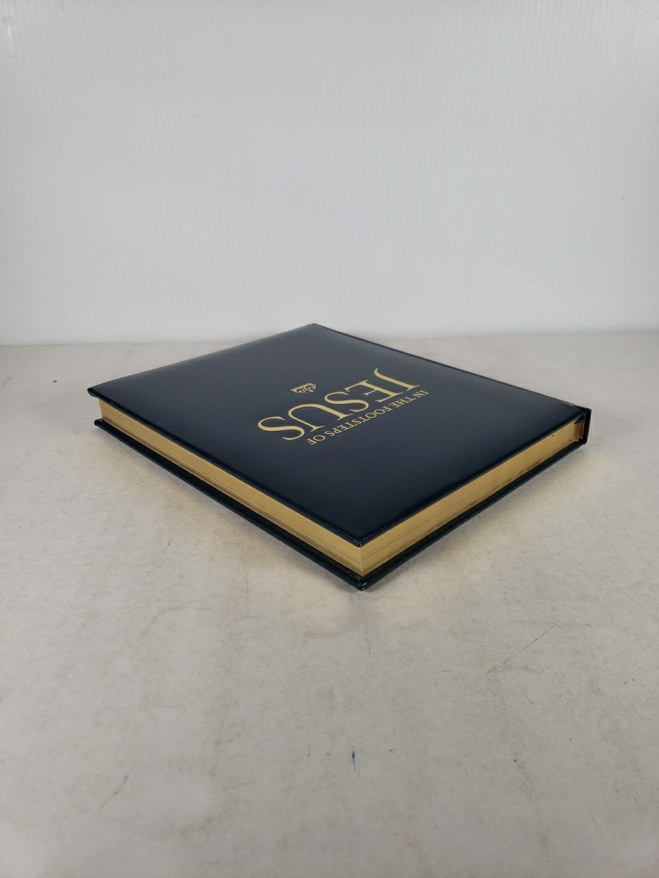 National Geographic In the Footsteps of Jesus, Leather, Excellent Condition