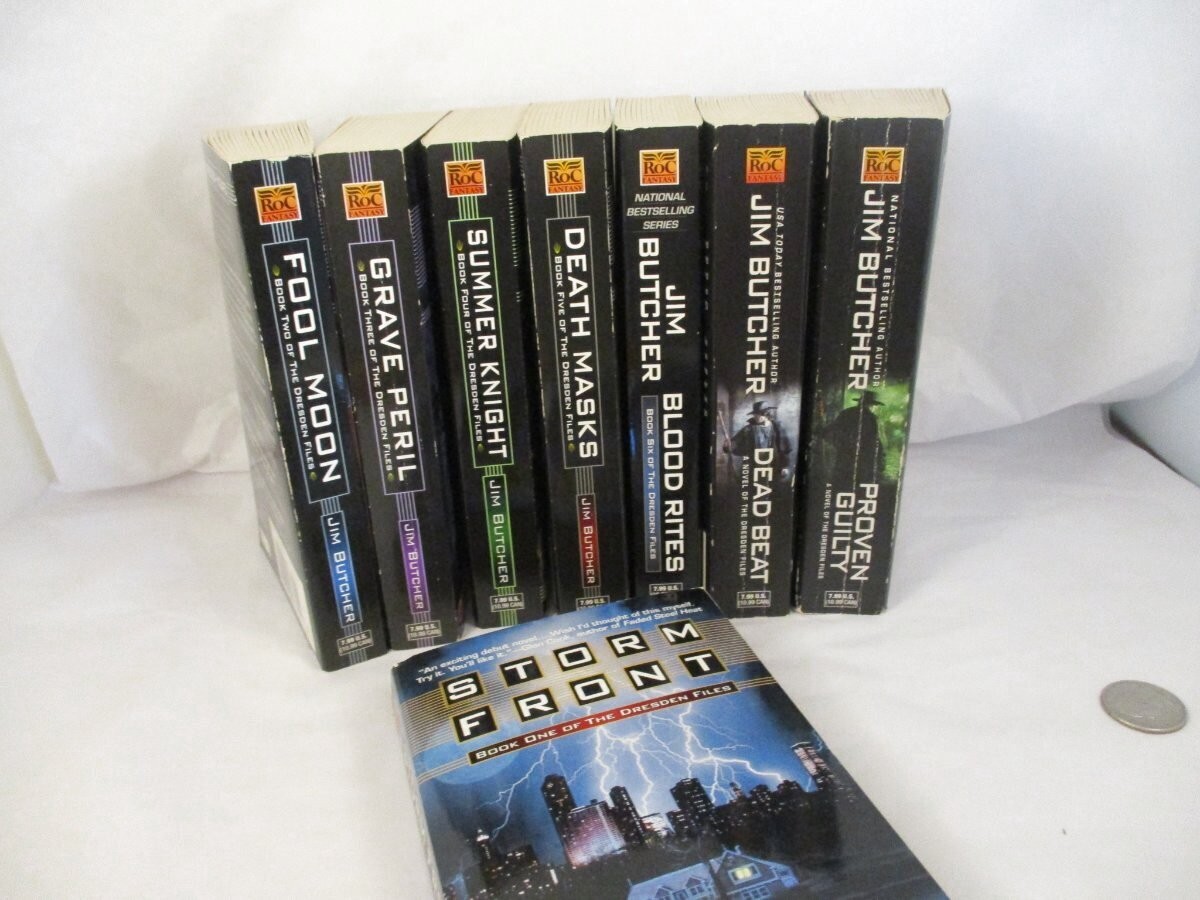 Jim Butcher Dresden Files Lot Books 1–8 PB Urban Fantasy Storm Front through P