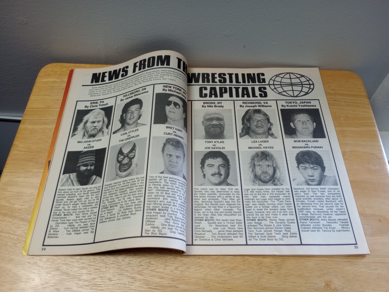 INSIDE WRESTLING SEPTEMBER 1989 RIC FLAIR HULK HOGAN DUSTY RHODES LEX LUGER WWE