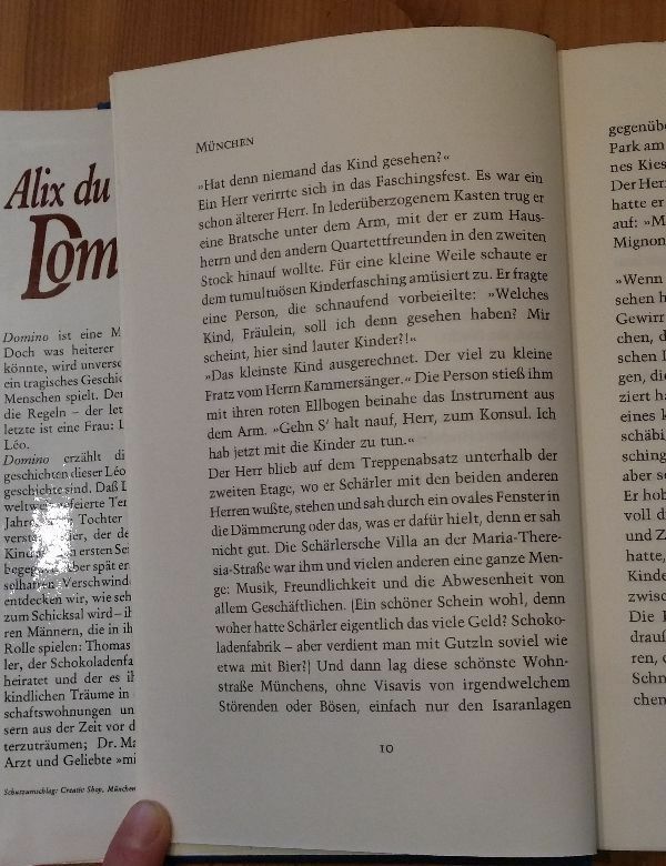 Domino Roman Alix du Frenes R. Piper & Co. Publisher Munich 1979 283 Pages