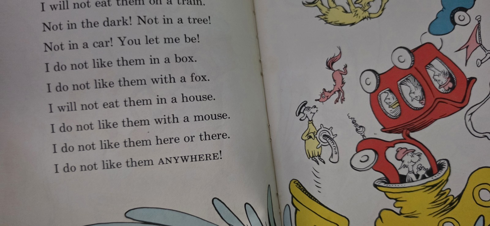 Green Eggs And Ham Dr. Seuss 1st Edition 1960 HC First Printing