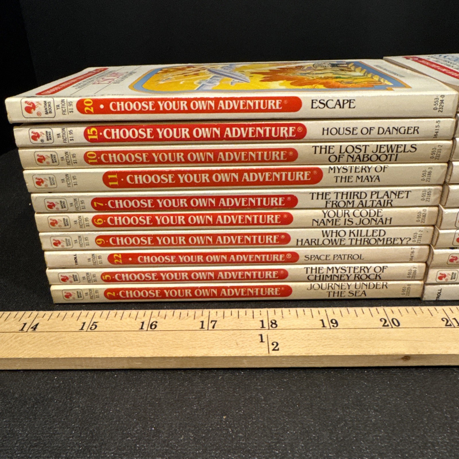 c1980s Choose Your Own Adventure Book Lot Of 20 Batam Book Original Series -CYOA