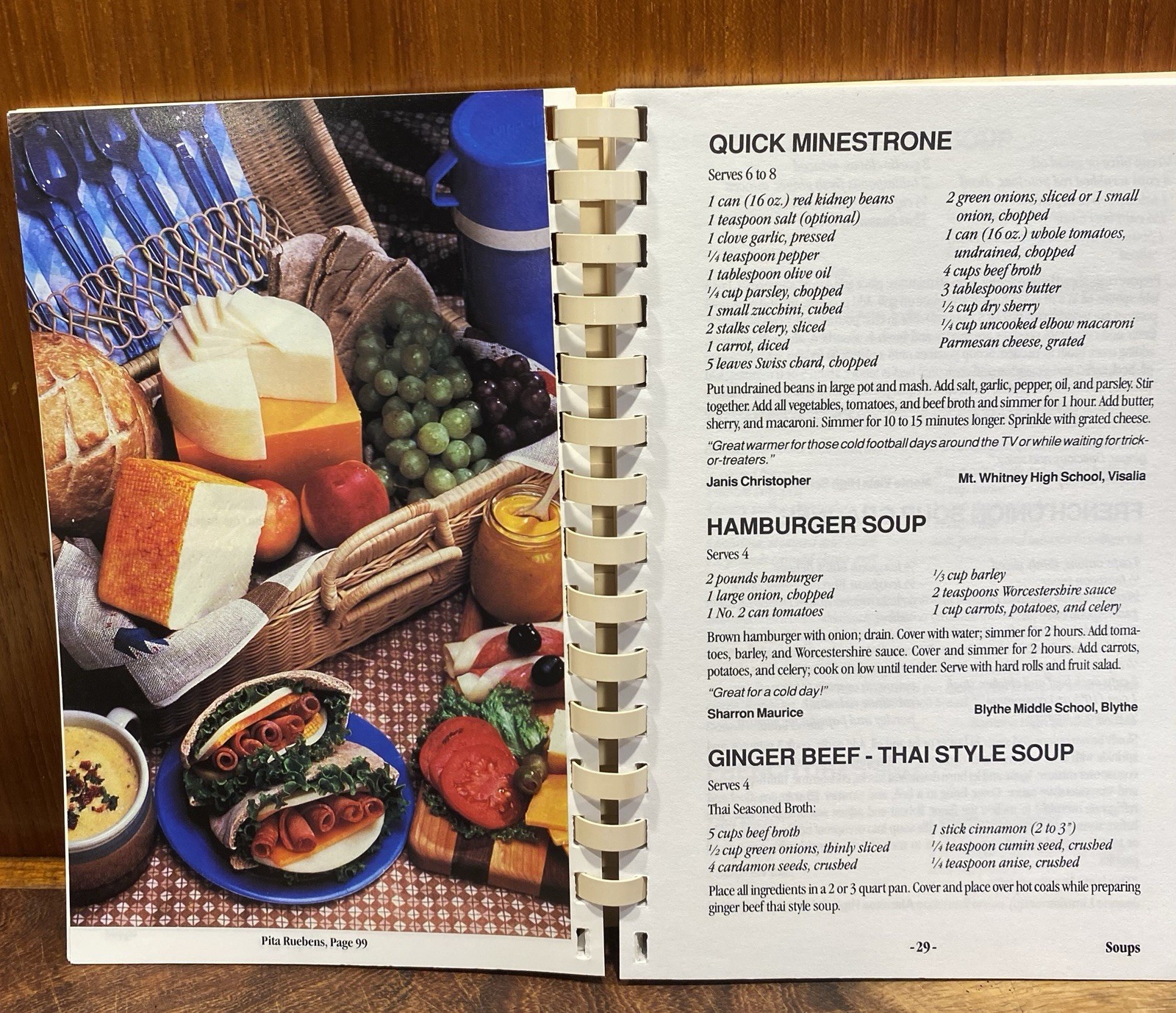 Vintage Recipe book California BBQ’S and Picnics & Parties CA Home Ec Teachers