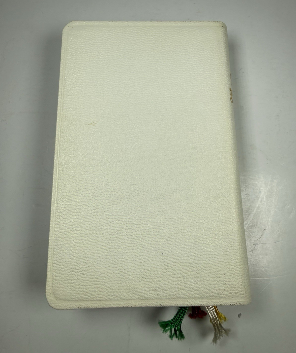 Vintage OES Holy Bible Order of the Eastern Star Pocket White Masonic 5.5″x3.5″