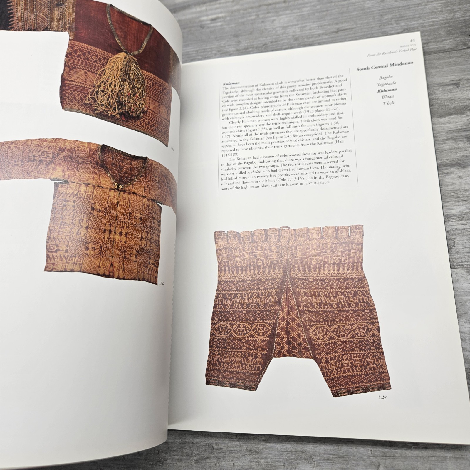 From Rainbow’s Varied Hue: Textiles of Southern Philippines By Hamilton 1998 Oop