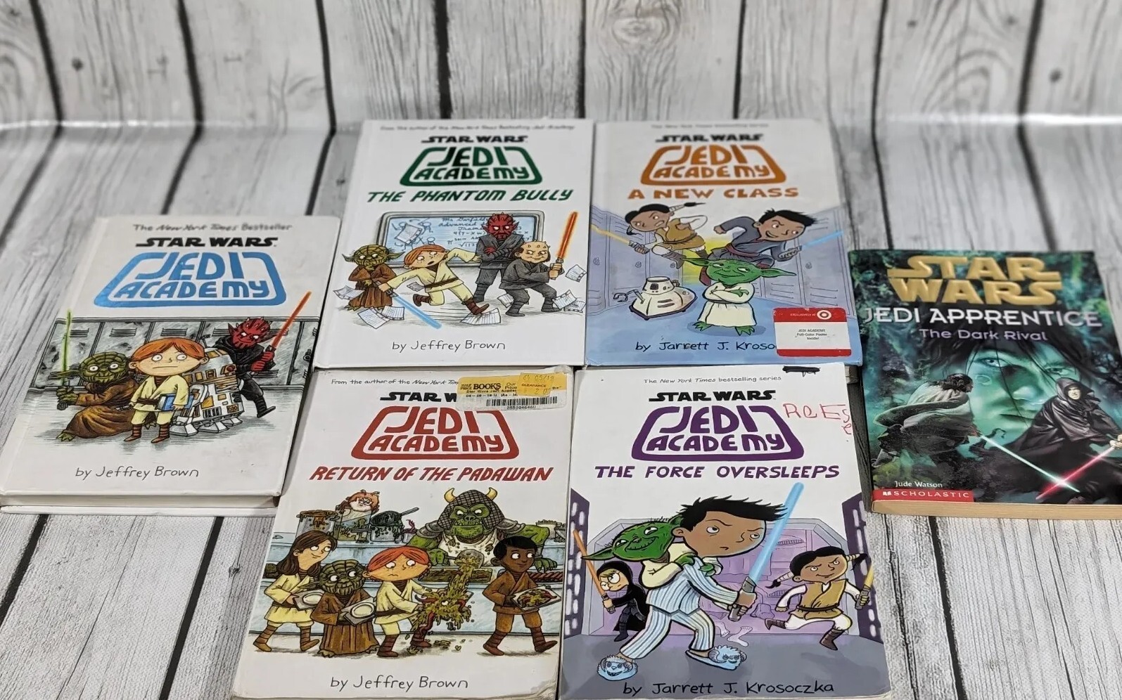 Star Wars Jedi Academy Books -Lot 5 Hardcovers, Plus Jedi Apprentice