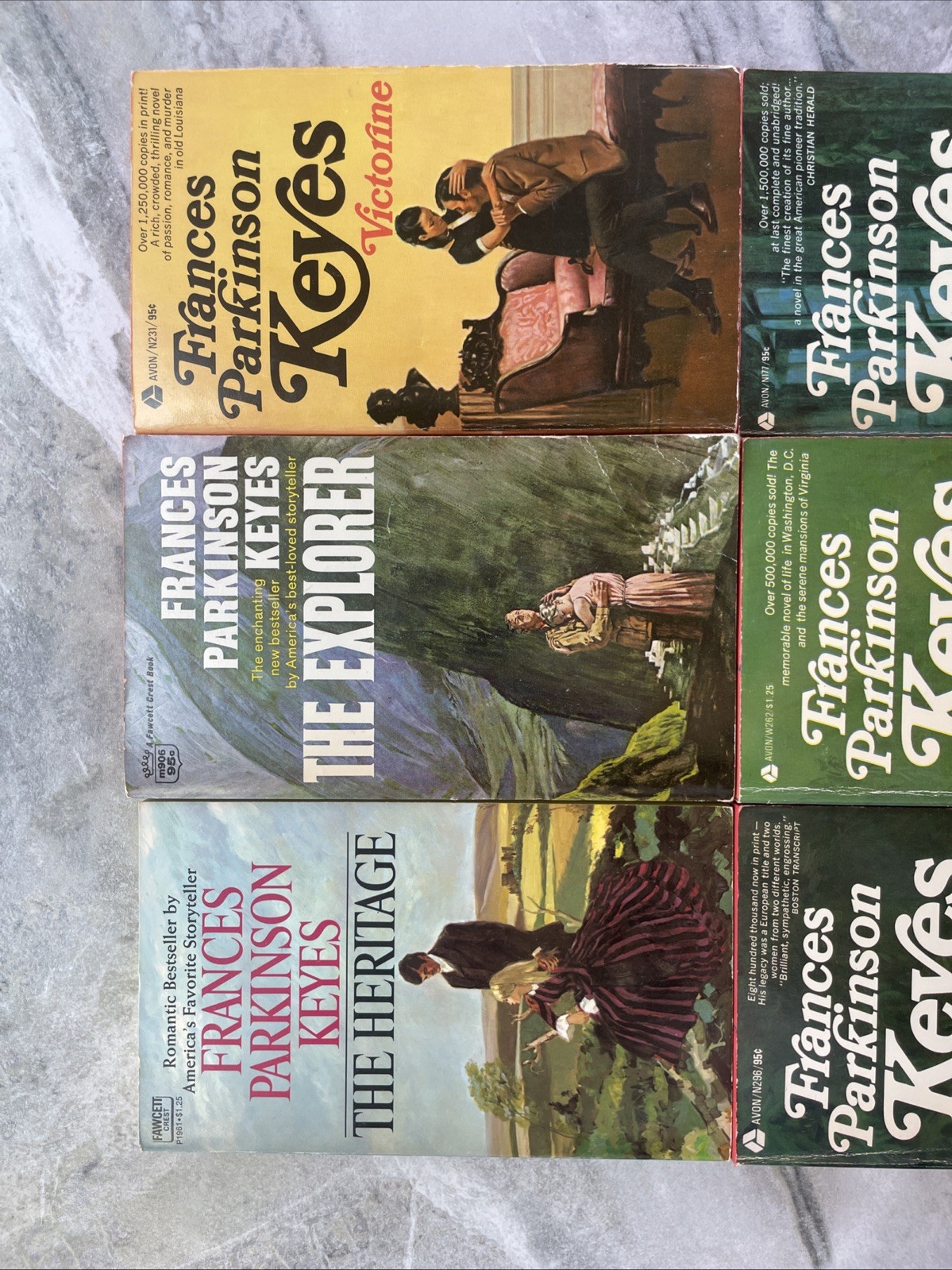 6 VTG PBK Books Frances Parkinson Keyes Romance Variety Heritage