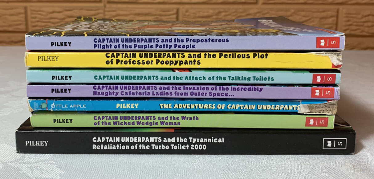 Captain Underpants Lot of 7 Mixed Set