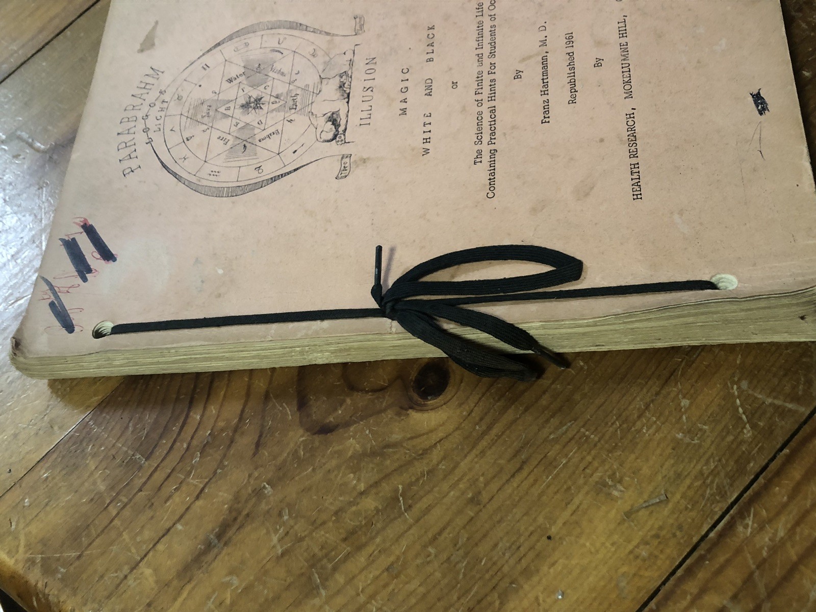 Magic, White and Black, by Fran’s Hartmann, M.d. 1961 Mimeograph Printing