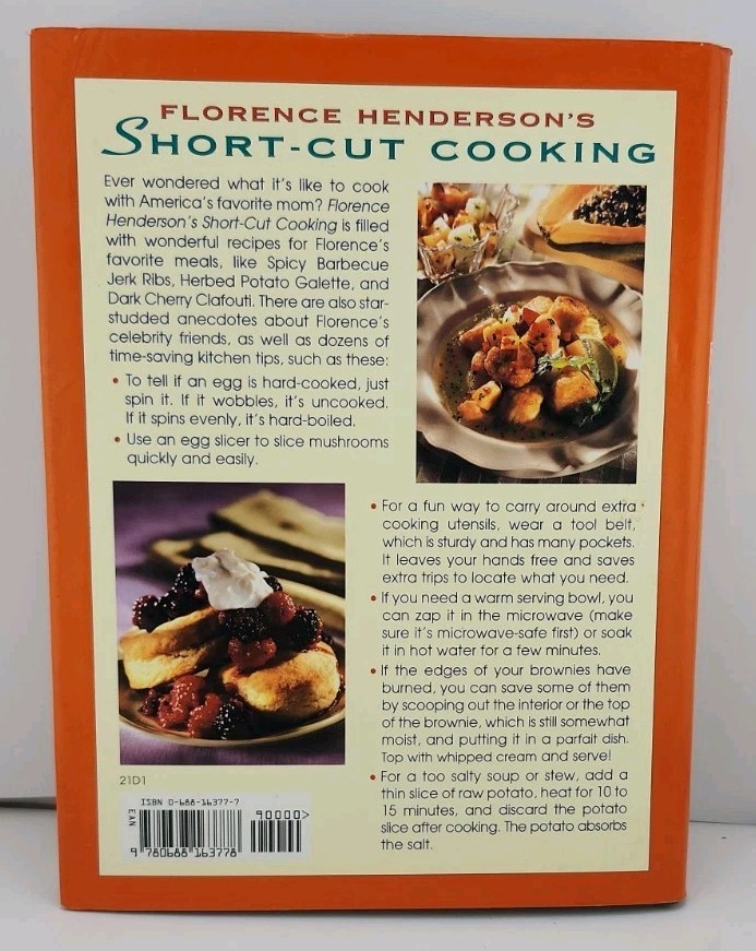 Florence Henderson’s Short-Cut Cooking : America’s Favorite Mom Helps You Get…